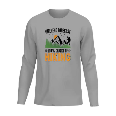 Weekend Forecast 100% Hiking Men Long Sleeve Shirt